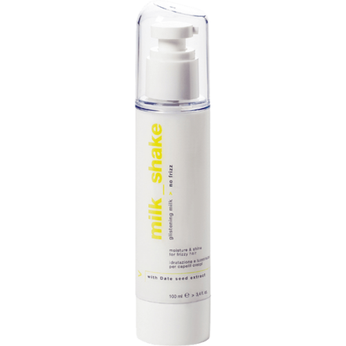milk_shake glistening milk eliminates frizz, maintains moisture balance, and protects hair from heat while using drying and styling tools. Hair is transformed to become extremely soft, shiny, and manageable.